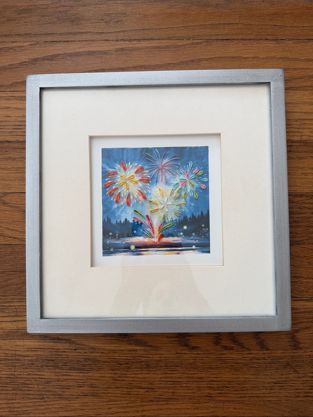 🎆 Framed/matted picture from the Quilling Card Company.